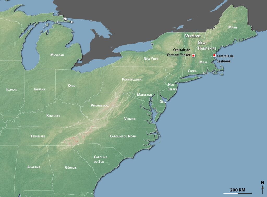 Carte de situation - États-Unis