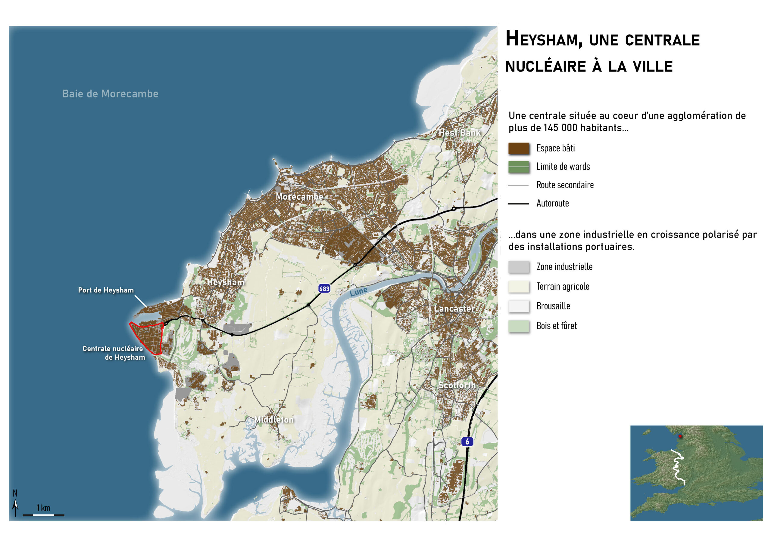Carte de localisation Heysham