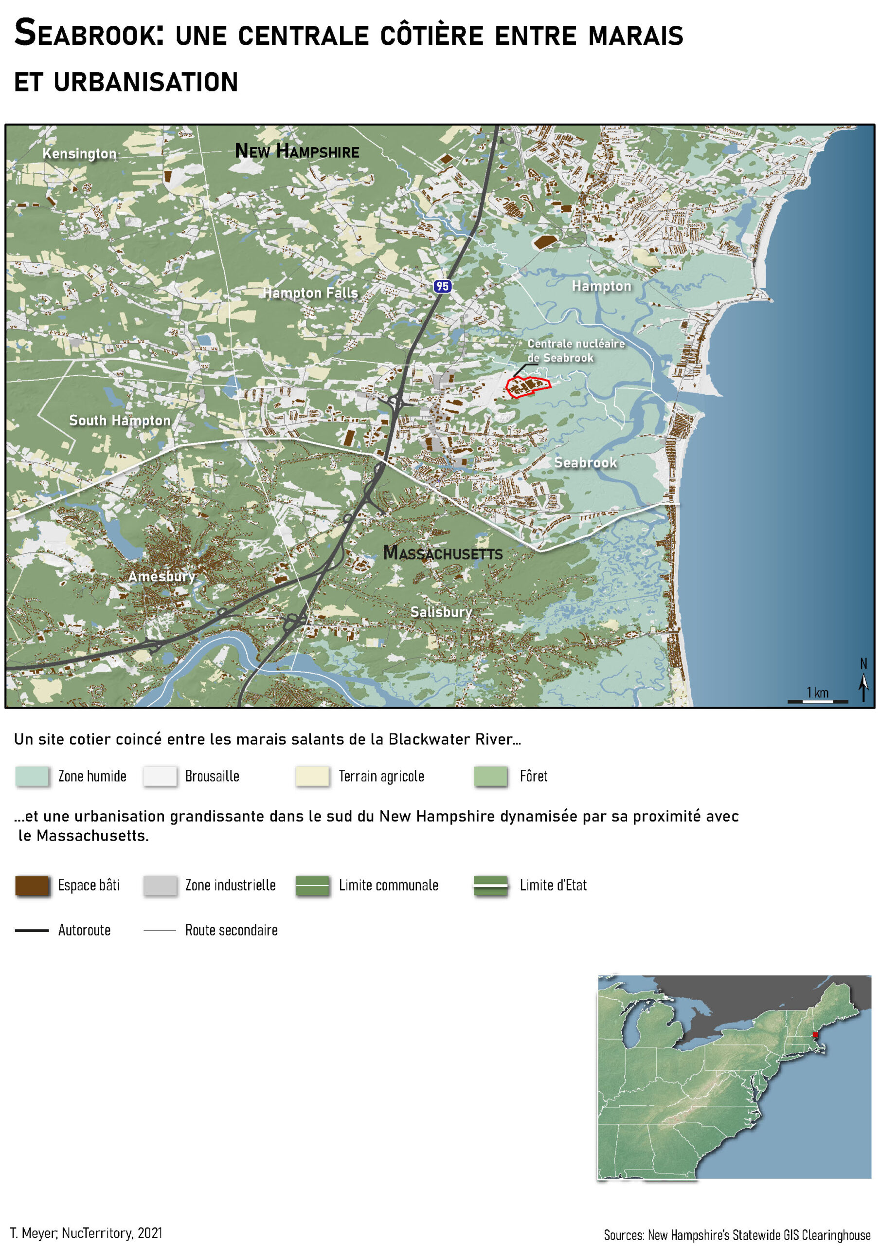 Carte de localisation de Seabrook