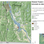 Carte de la centrale nucléaire de Vermont Yankee